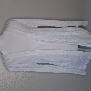 J. Jill Love Linen Open Front Cardigan Pockets M Copy